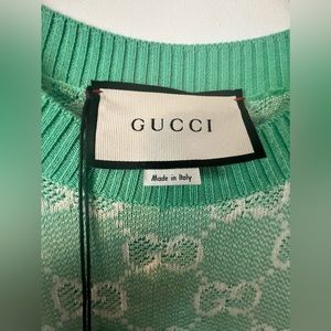 Gucci - GG jacquard short sleeve dress